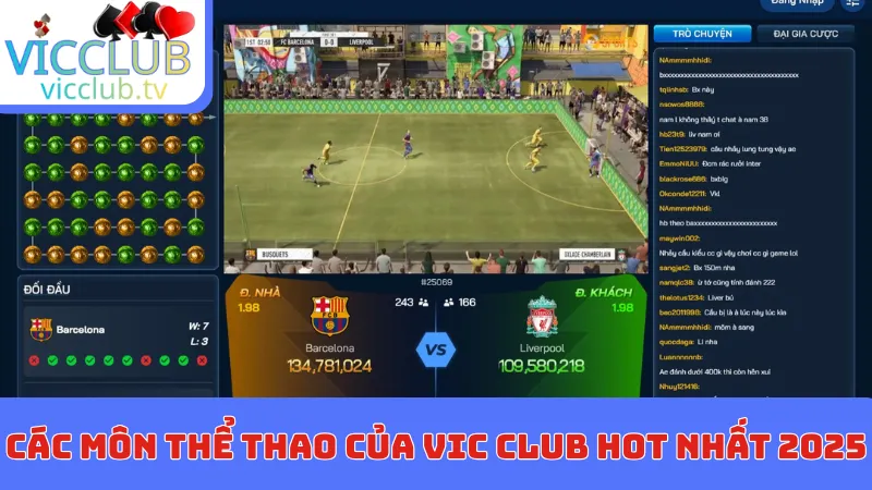Các môn thể thao của Vic club hot nhất 2025