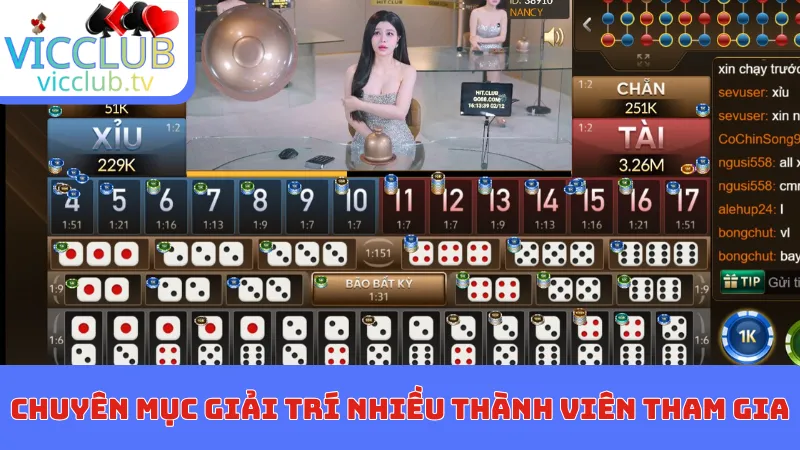 Chuyên mục giải trí nhiều thành viên tham gia