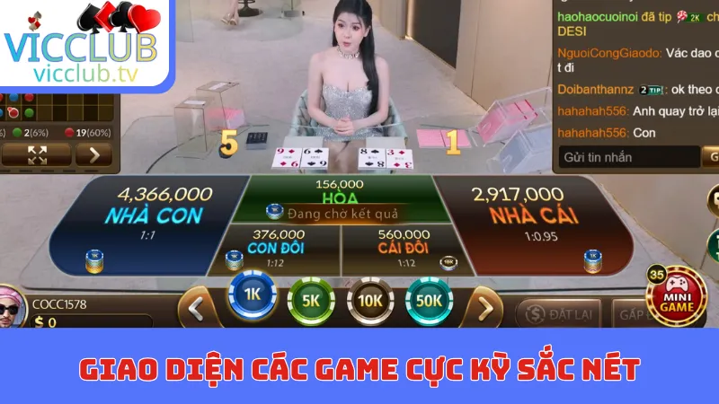 Giao diện các game cực kỳ sắc nét