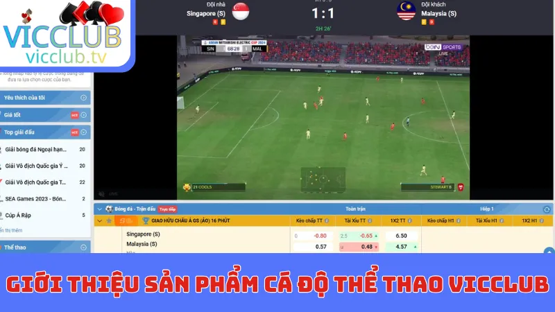 Giới thiệu sản phẩm cá độ Thể thao Vicclub