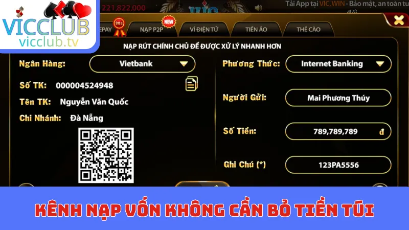 Kênh nạp vốn không cần bỏ tiền túi