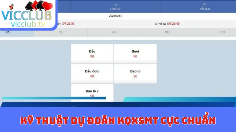 Kỹ thuật dự đoán KQXSMT cực chuẩn