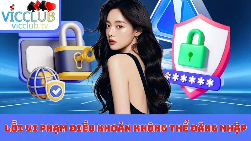 Lỗi vi phạm điều khoản sẽ không thể đăng nhập thành công