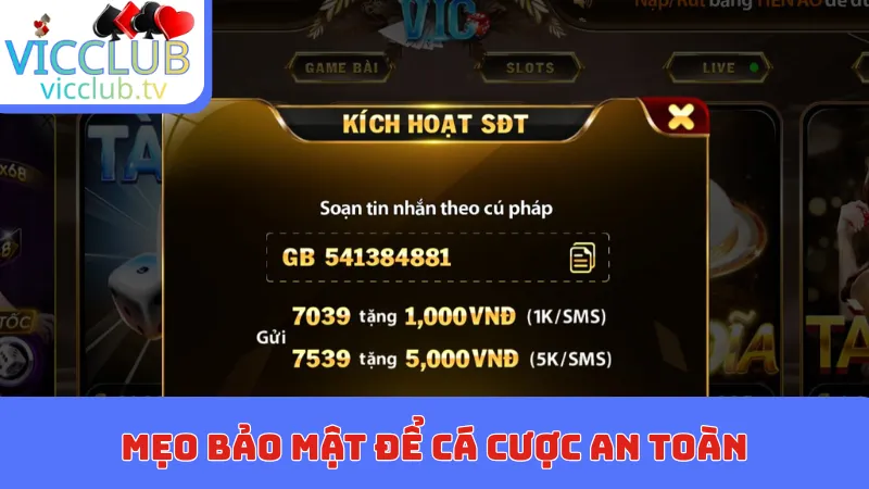 Mẹo bảo mật để cá cược an toàn