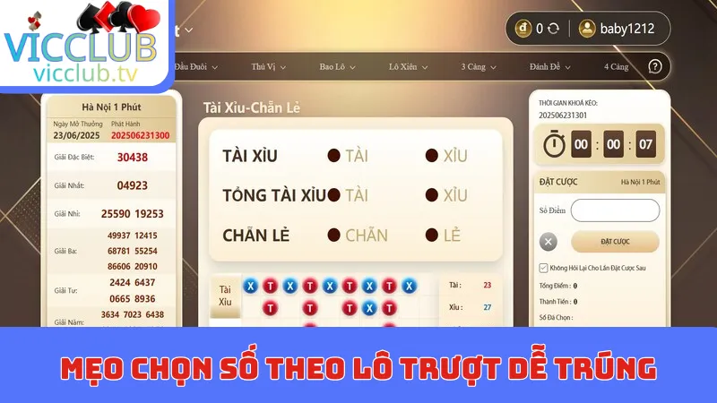 Mẹo chọn số theo lô trượt dễ trúng
