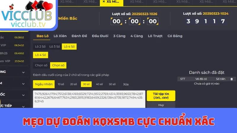 Mẹo dự đoán KQXSMB cực chuẩn xác
