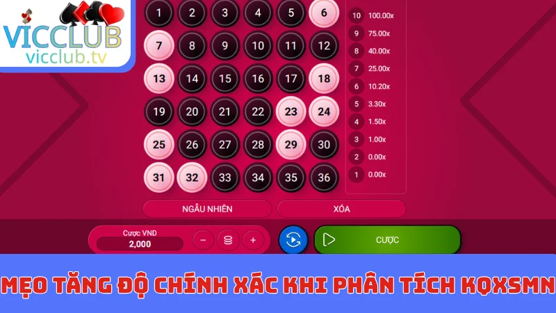 Mẹo tăng độ chính xác khi phân tích KQXSMN