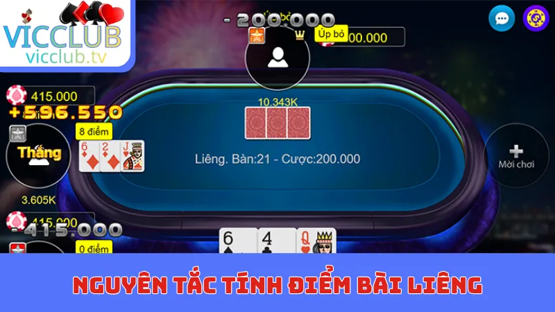 Nguyên tắc tính điểm bài Liêng