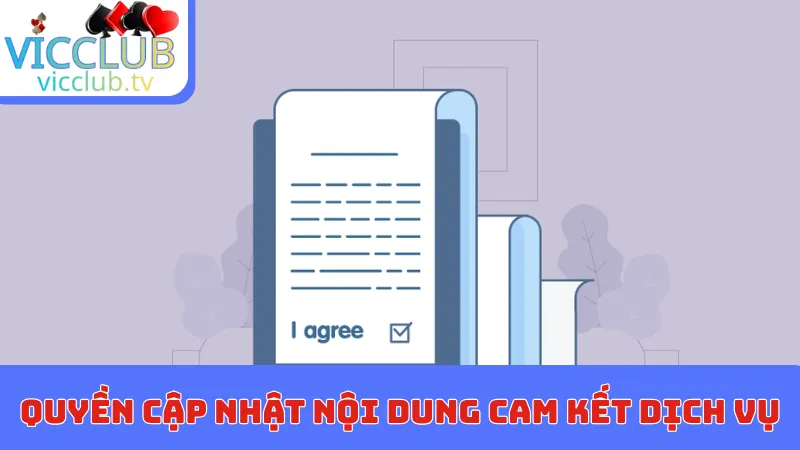 Quyền cập nhật nội dung cam kết dịch vụ