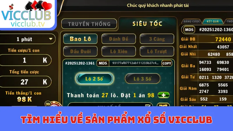 Tìm hiểu về sản phẩm Lô đề Vicclub